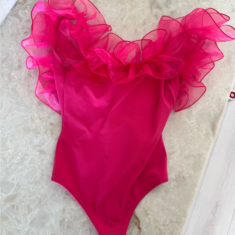 Free People Pink Bodysuit